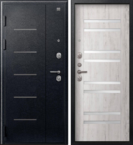 Товар Дверь V-07 Черный муар - Дуб пепельный DIS007350